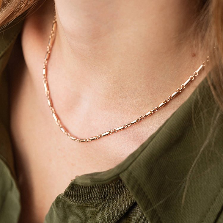 Колье - цепочка в красном золоте кол02222 от ювелирного магазина Оникс - 1