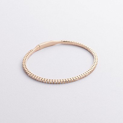 Золотий браслет "Clarice" з доріжкою каменів б05478 №5