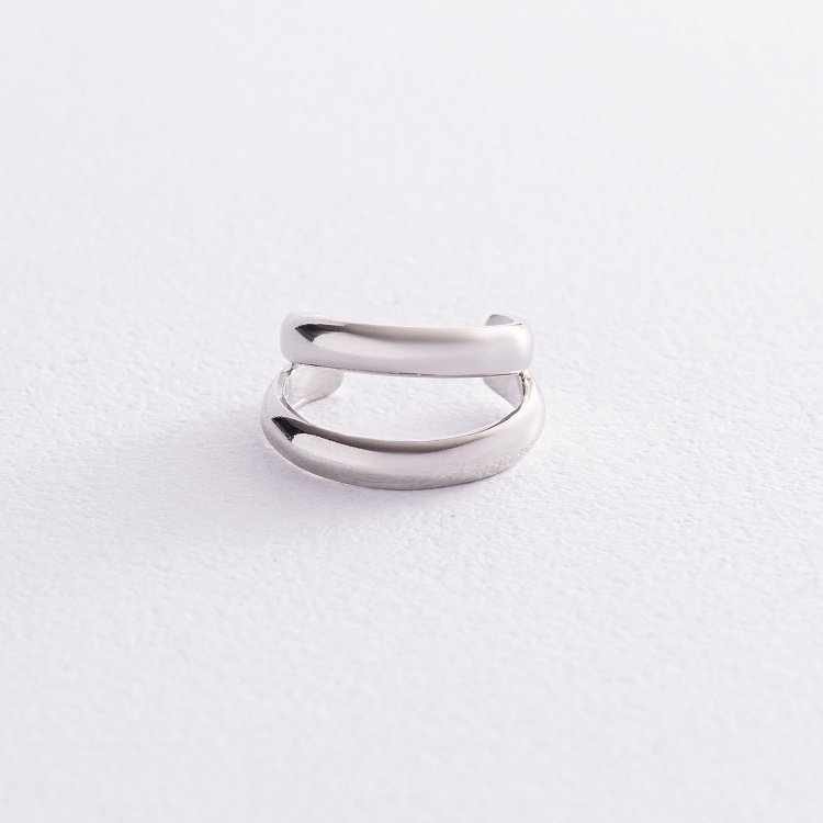 Серебряная серьга - каффа 123297 от ювелирного магазина Оникс - 2