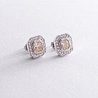 Золоті сережки з діамантами с537 от ювелирного магазина Оникс