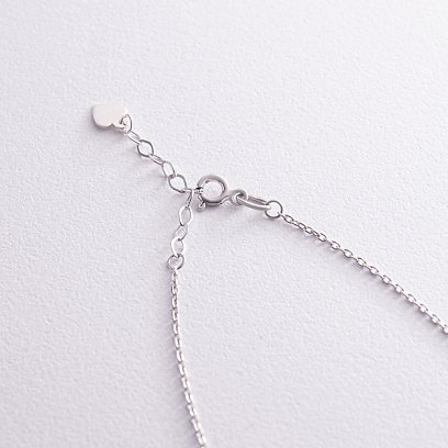 Срібне кольє "Конюшина" (синт. малахіт) 18339 №6