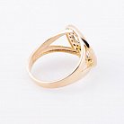 Золотое кольцо "Цветок-клевер" к05187 от ювелирного магазина Оникс - 1