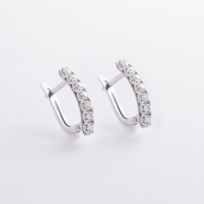 Золоті сережки з діамантами 345221121