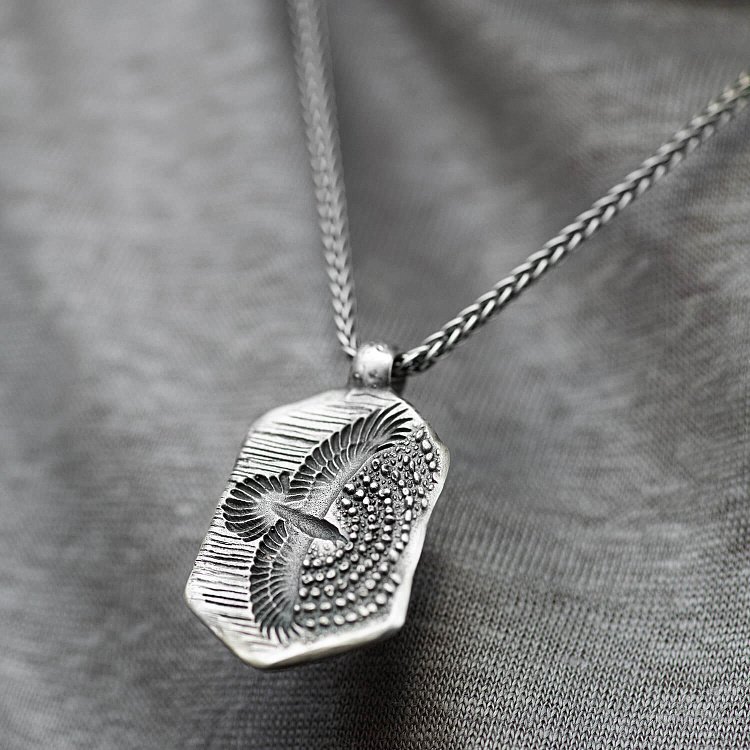 Серебряный кулон "Ветер Имболка" 133239 от ювелирного магазина Оникс - 1