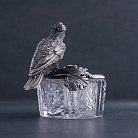 Серебряная пепельница ручной работы "Попугай" сер00075 от ювелирного магазина Оникс - 2