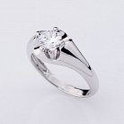 Серебряное кольцо с фианитом 111887 от ювелирного магазина Оникс