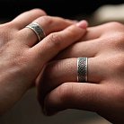 Серебряное обручальное кольцо "Вышиванка" 1114обр от ювелирного магазина Оникс - 18