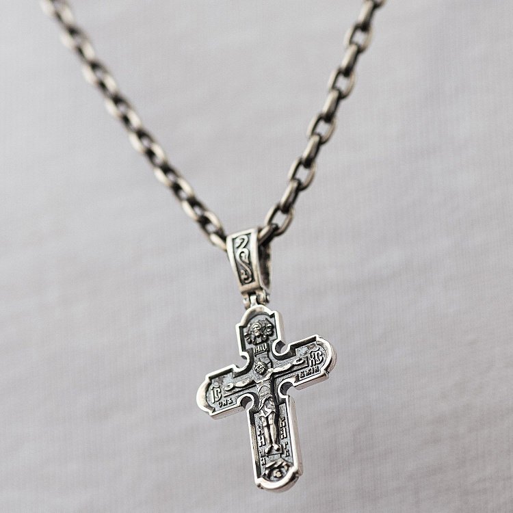 Серебряный крестик с распятием 132712 от ювелирного магазина Оникс - 3