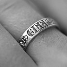 Серебряное кольцо "Спаси и Сохрани" (на укр. языке) ку-2 от ювелирного магазина Оникс - 5