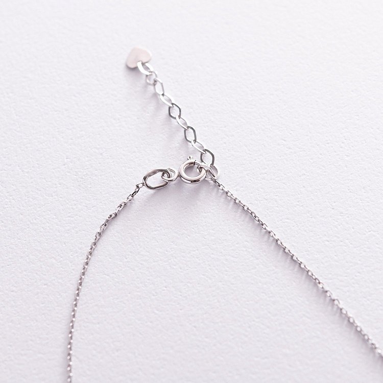 Кольє "Кулька" у білому золоті (4 мм) кол02136 від ювелірного магазину Онікс - 4