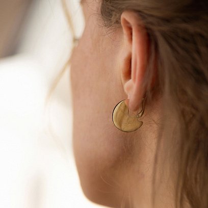 Сережки "Лаура" у жовтому золоті 470591М №2