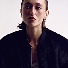 Срібні сережки - джекети "Грейс" з фіанітами 902-01195 от ювелирного магазина Оникс - 6