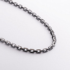 Мужская серебряная цепочка (керамика, фианиты) 1728 от ювелирного магазина Оникс