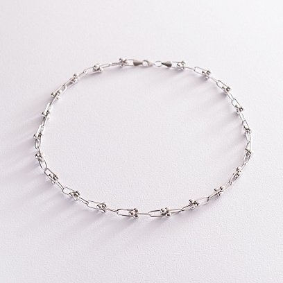 Колье "Фантазия" в белом золоте кол01877