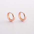 Серьги - кольца в красном золоте с08086 от ювелирного магазина Оникс