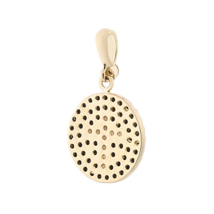 Золота підвіска "Хрестик з фіанітами" п02929 від ювелірного магазину Онікс - 1