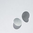 Срібні сережки "Великі комети" матові 122493 от ювелирного магазина Оникс - 8