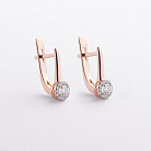 Золоті сережки з діамантами 23493аг от ювелирного магазина Оникс