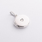 Срібний кулон "Сердечко. I love you" для фотографії (чорніння) 7346 от ювелирного магазина Оникс