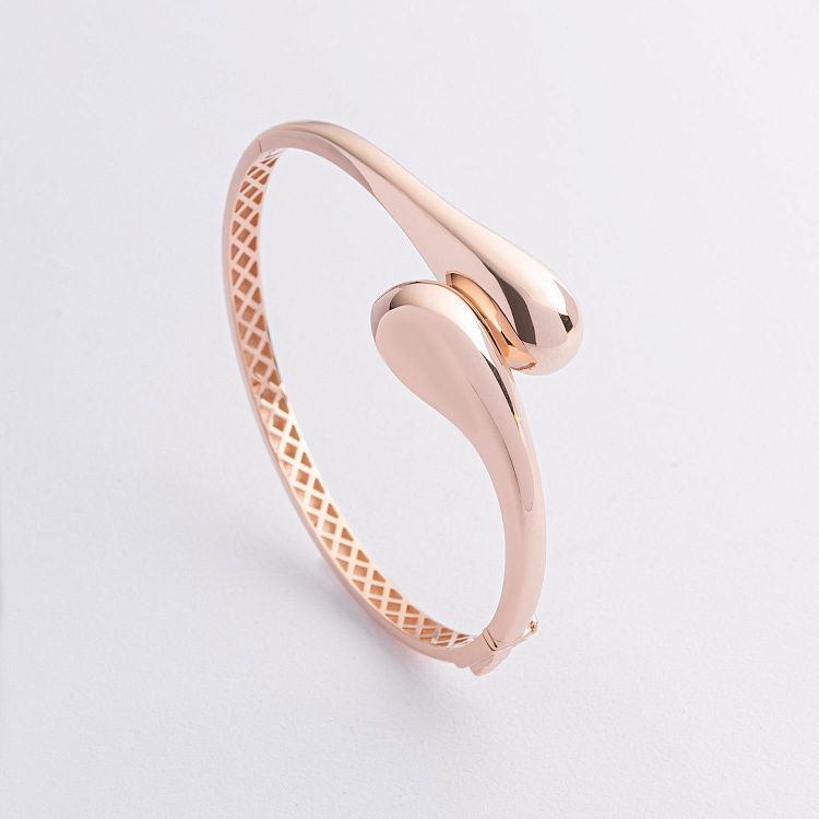 Жорсткий браслет "Miriam" у червоному золоті б05733 від ювелірного магазину Онікс