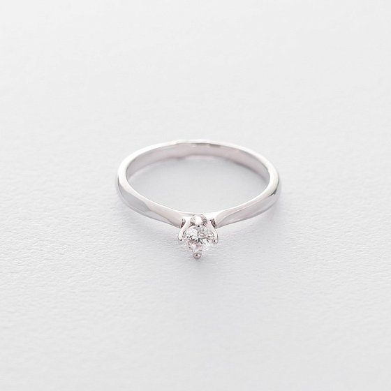 Золота заручальна каблучка (куб. циркон Swarovski) к06269