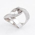 Серебряное кольцо (фианиты) 111875 от ювелирного магазина Оникс
