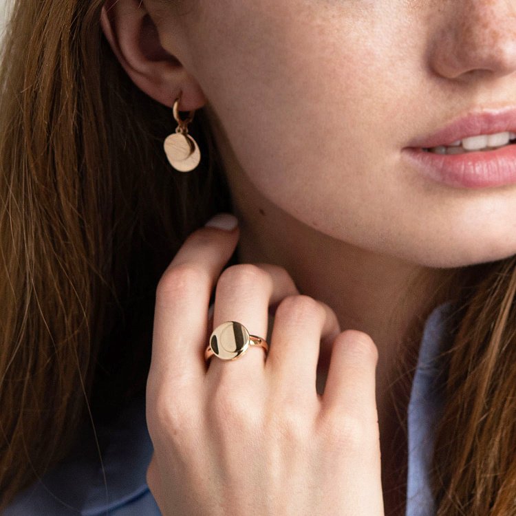 Золоті сережки Монетки с06521 від ювелірного магазину Онікс - 2