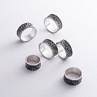 Серебряное текстурное кольцо 7018 от ювелирного магазина Оникс - 17