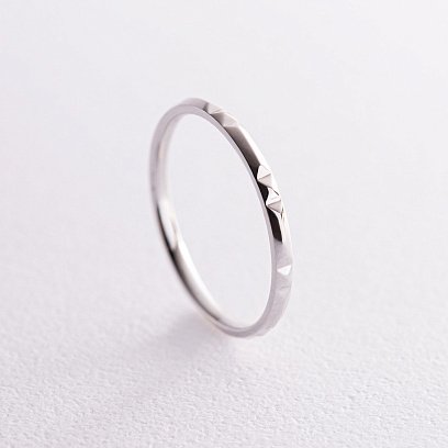 Кольцо "Меган" в белом золоте к07406