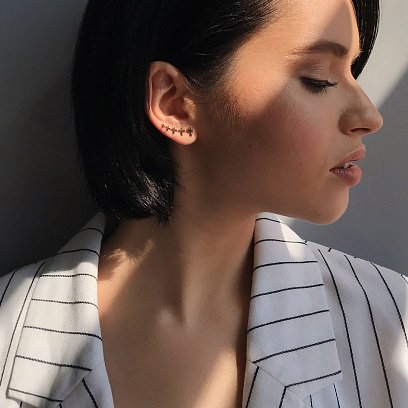 Золоті сережки - клаймбери Прагнення с05958 №5