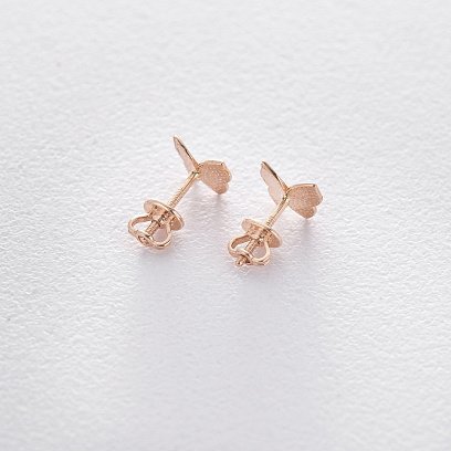 Золоті сережки-пусети "Метелики" с06042 №3