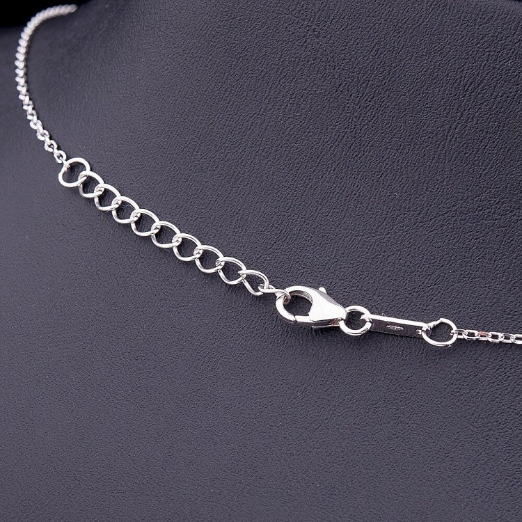 Срібне кольє "Квіточки" з фіанітами 15138 від ювелірного магазину Онікс - 2