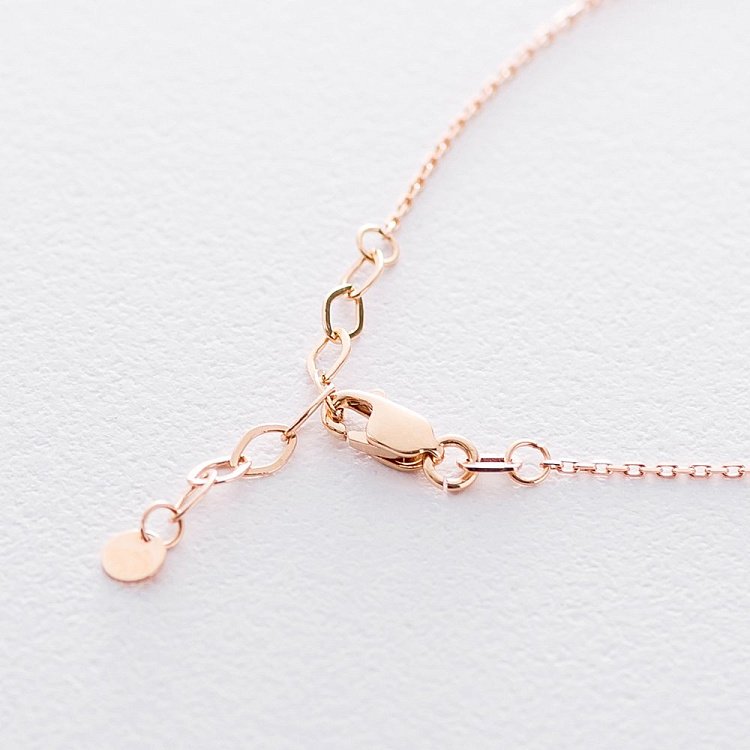 Золоте кольє з квадратиками кол01445 від ювелірного магазину Онікс - 2