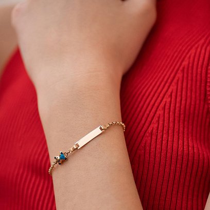 Детский браслет для гравировки "Мишка" б03132 №2