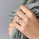 Серебряное кольцо "Круговорот" (тройное) 112554 от ювелирного магазина Оникс
