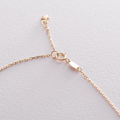 Золотой браслет на ногу "Звезды" б04215 №3