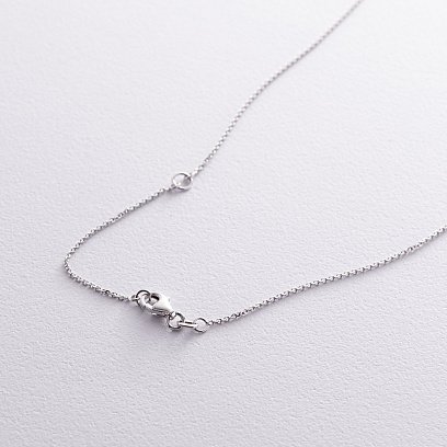 Золоте кольє з діамантами колб0109z №9