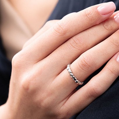 Золотое кольцо "Сердца" к05352 №6