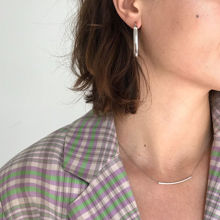 Срібне кольє без каменів 18790 від ювелірного магазину Онікс - 4