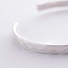 Жесткий серебряный браслет (текстурный) 141476 от ювелирного магазина Оникс - 3