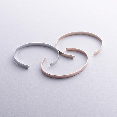 Жорсткий браслет в жовтому золоті (можливе гравіювання) б05348 №5