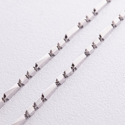 Фантазийная цепочка в белом золоте ц00470 №3