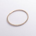 Золотой браслет "Clarice" с дорожкой камней б05478 от ювелирного магазина Оникс - 4