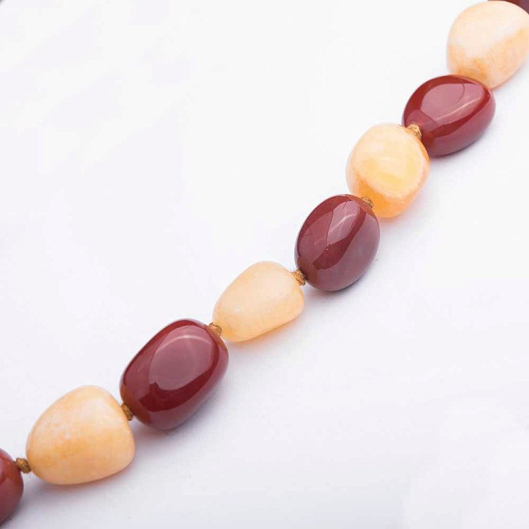 Бусы с агатом 162бус5 - 1 Бусы с агатом 162бус5 от ювелирного магазина Оникс - 1