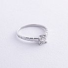 Помолвочное золотое кольцо с бриллиантом кб0516cha от ювелирного магазина Оникс - 3