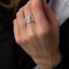 Широкое серебряное кольцо "Элизабет" 112691 от ювелирного магазина Оникс