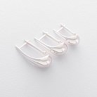 Сережки "Маленькі крапельки" у сріблі (2.6 см) 122497 от ювелирного магазина Оникс - 4