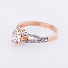 Помолвочное золотое кольцо (фианиты) к02768 от ювелирного магазина Оникс - 2