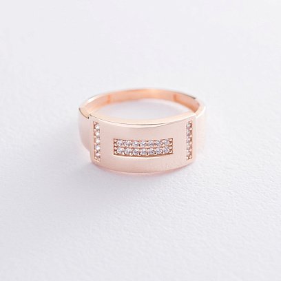Золота каблучка (фіаніти) к06521
