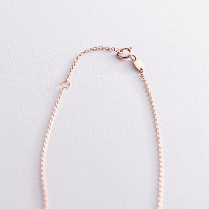 Кольє "Хлоя" з кулькою в червоному золоті кол01952 №5